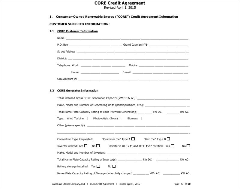 credit card agreement fine print