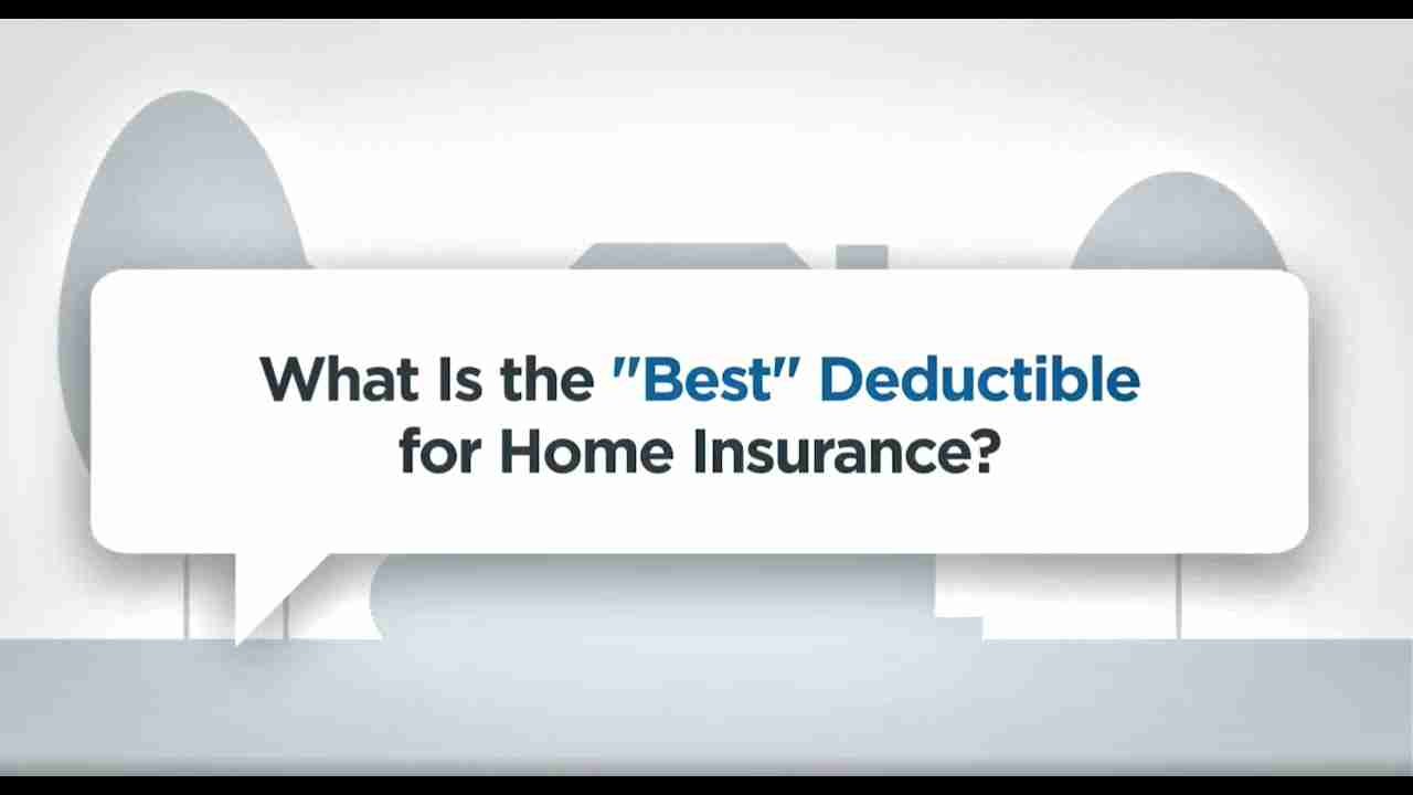 home insurance deductible explained