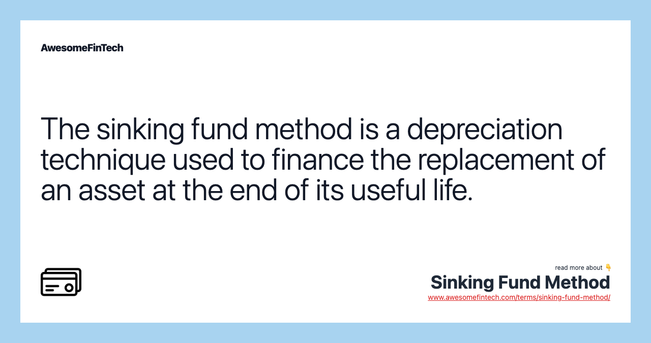 sinking fund method
