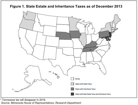 state estate tax by state