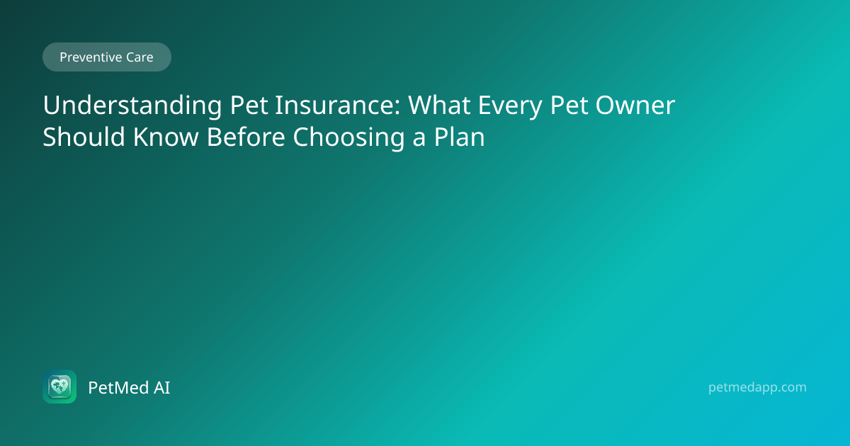 What Practitioners Want You to Know Before Choosing a Healthcare Plan for Your Pet